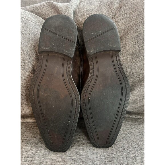 Lucio Ricci Italian Style Faux Croc Slip On Loafers Mens Size 11 Gold NO LACES